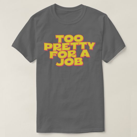 仕事かわいらしに向き過ぎる Tシャツ (デザイン正面)
