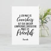 仕事がきっかけで同僚に。友情が生まれた 招待状 (スタンド正面)