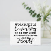 仕事が同僚にしてくれたが、俺たちの汚い言葉が... ポストカード (スタンド正面)