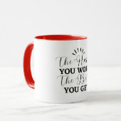 仕事が大変になるほど マグカップ (正面左)