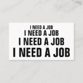 仕事が必要だ 名刺 (正面)