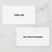 仕事が必要だ 名刺 (正面/裏面)