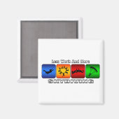 仕事が減り、スカイダイビングが増える マグネット (正面/裏面)