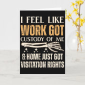 仕事が私を支配して家にただいるだけ カード (黄色い花)