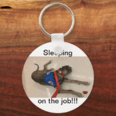 仕事で寝ている キーホルダー (正面)