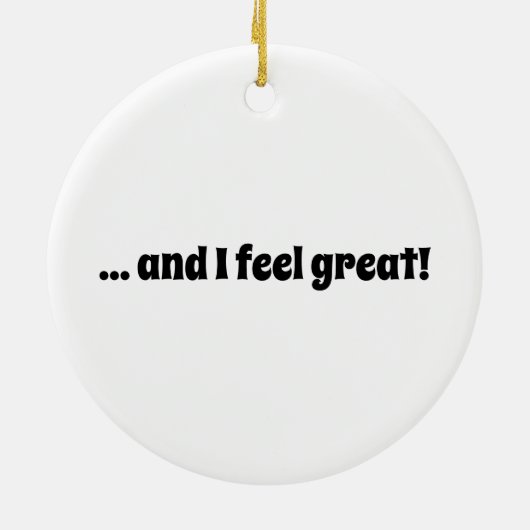 仕事で疲れたから今はカード退職しただ セラミックオーナメント (裏面)