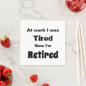 仕事で疲れたから今はナプキン退職しただ スタンダードカクテルナプキン (インサイチュ)