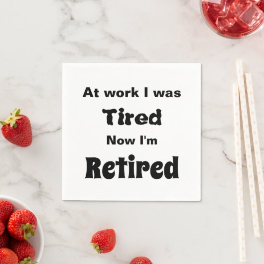 仕事で疲れたから今はナプキン退職しただ スタンダードカクテルナプキン (インサイチュ)