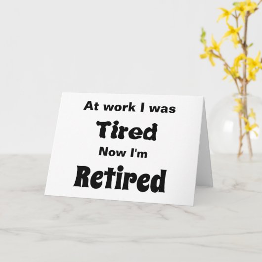 仕事で疲れたから今退職した カード (黄色い花)