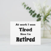 仕事で疲れたから今退職した ポストカード (スタンド正面)