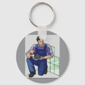 仕事で疲れる人 キーホルダー (裏面)