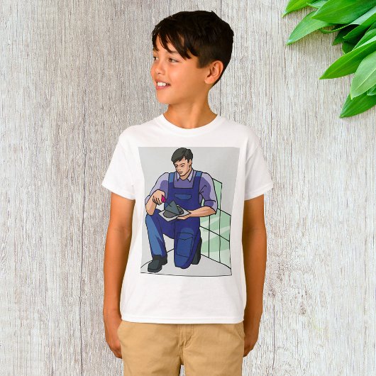 仕事で疲れる人 Tシャツ