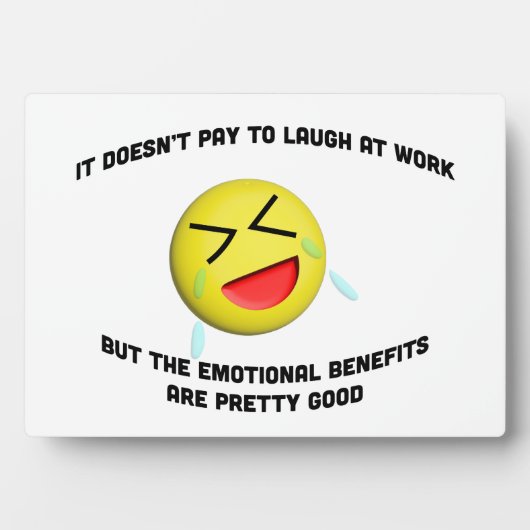 仕事で笑うのは得策ではない フォトプラーク (正面)