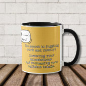 仕事と家族をジャグリングする秘密?おもしろい引用文 マグカップ
