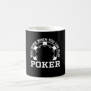 仕事なぜトランプのポーカーを遊ぶことができる場合の コーヒーマグカップ