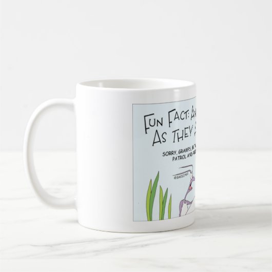 仕事についての蟻のおもしろい事実 コーヒーマグカップ (左)