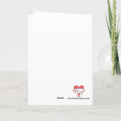 仕事にハートを入れる空白の: カード (裏面)