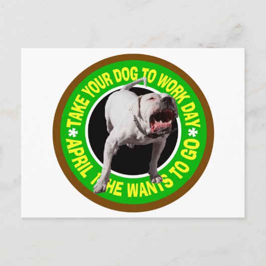 仕事にピットブルを取り入れる ポストカード (正面)