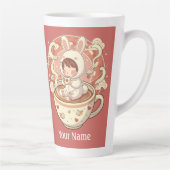 仕事に最適な大型ウサギ17ozコーヒーマグ カフェラテマグ (右)