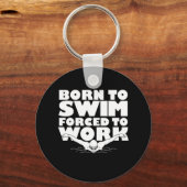 仕事に生まれ追い付けられて泳ぐ キーホルダー (正面)