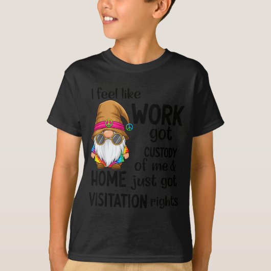 仕事に私の身柄を預けられたみたい 家は面会だけ Tシャツ (正面)