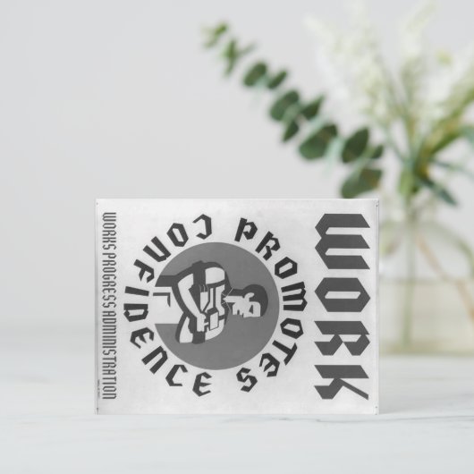 仕事に行く ポストカード (スタンド正面)