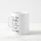 仕事のおもしろいなコーヒー・マグのデザインの機密性 コーヒーマグカップ (正面左)