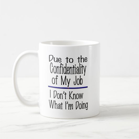 仕事のおもしろいなコーヒー・マグのデザインの機密性 コーヒーマグカップ (左)