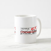 仕事のお母さんのソーシャルワーカー コーヒーマグカップ (正面右)