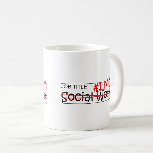 仕事のお母さんのソーシャルワーカー コーヒーマグカップ (正面右)