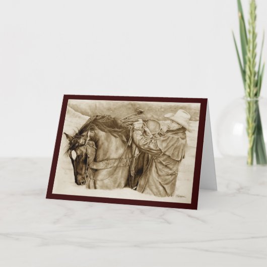 「仕事のためのカード」グリーティングカード カード (正面)