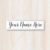 仕事のための名札 サインプレート (正面)