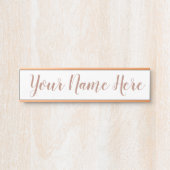 仕事のための名札 サインプレート (正面)