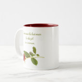 仕事のための花婿介添人は女性、マグです ツートーンマグカップ (正面左)