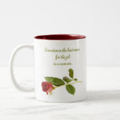 仕事のための花婿介添人は女性、マグです ツートーンマグカップ (左)