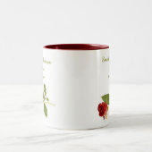 仕事のための花婿介添人は女性、マグです ツートーンマグカップ (中央)