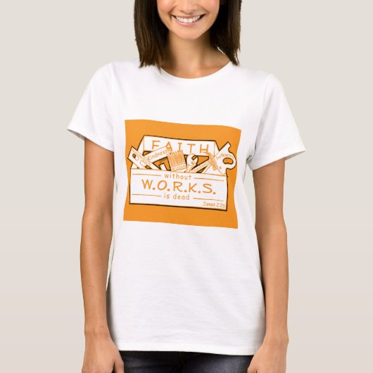 仕事のない信頼は死んでいます Tシャツ (正面)