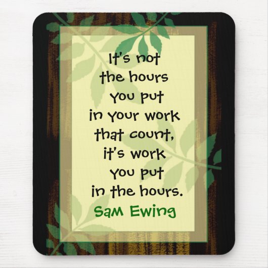 仕事のやる気を起こさせるなマウスパッド マウスパッド (正面)