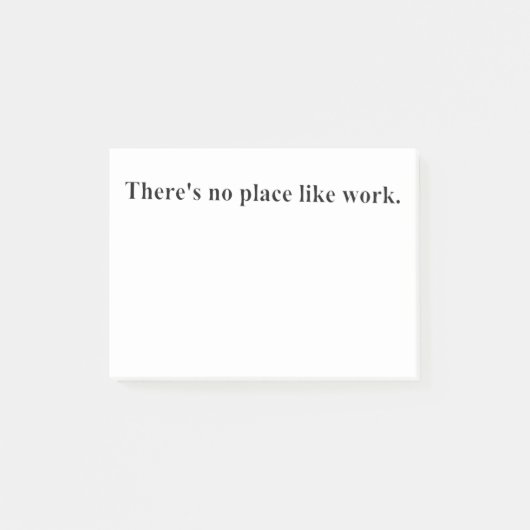 仕事のような場所がありません ポストイット (正面)