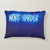 仕事のより堅いネオンサイン アクセントクッション (裏面)