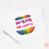 仕事のアーティスト ラウンドシール (封筒)