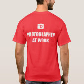 仕事のカメラマン Tシャツ (裏面)