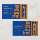 仕事のキャリアのコーチ/やる気を起こさせるなトレーナーの都市上品 名刺 (正面/裏面)