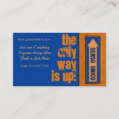 仕事のキャリアのコーチ/やる気を起こさせるなトレーナーの都市上品 名刺 (裏面)