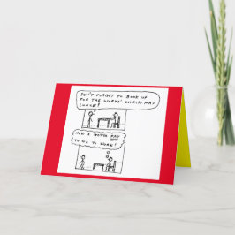 仕事のクリおもしろいスマスパーティーの漫画のジョーク シーズンカード