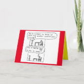 仕事のクリおもしろいスマスパーティーの漫画のジョーク シーズンカード (正面)