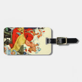 仕事のサンタ ラゲッジタグ (正面横)