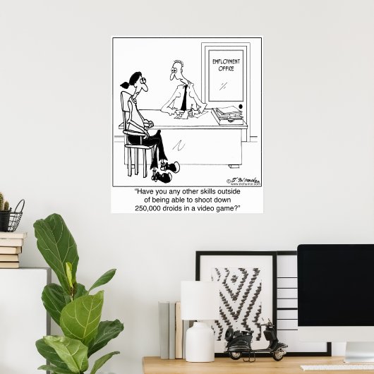 仕事のスキルは？ ポスター (ホームオフィス)