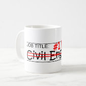 仕事のパパの土木技師 コーヒーマグカップ (正面左)