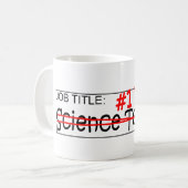 仕事のパパの科学の教師 コーヒーマグカップ (正面左)